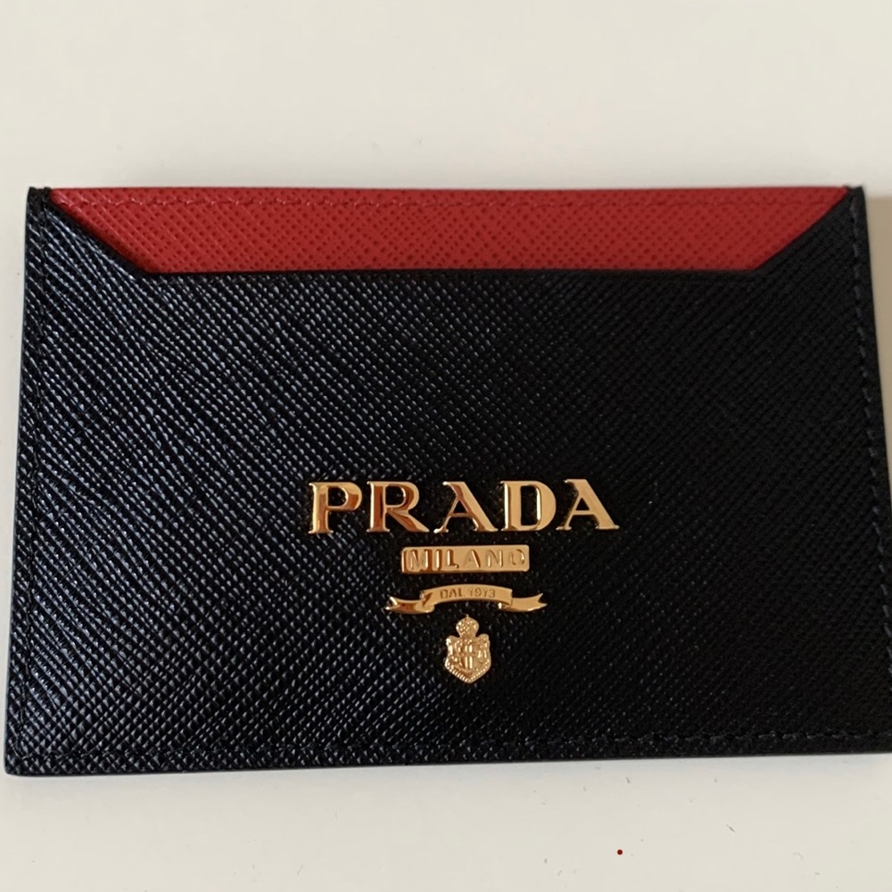 Prada Saffiano Leather Card Holder